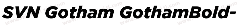 SVN Gotham GothamBold字体转换